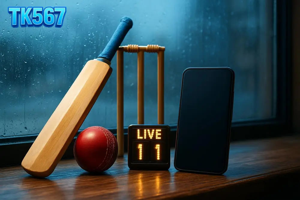 TK567 betting โ Cricket bat, stumps and phone on shop counter TK567 betting โ Cricket bat, stumps and phone on shop counter